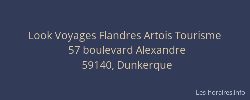 Look Voyages Flandres Artois Tourisme