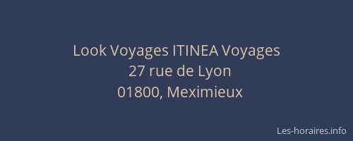 Look Voyages ITINEA Voyages