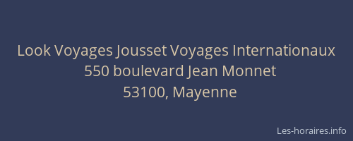 Look Voyages Jousset Voyages Internationaux