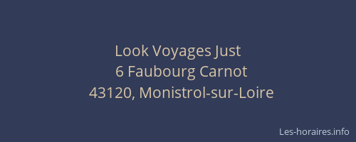 Look Voyages Just