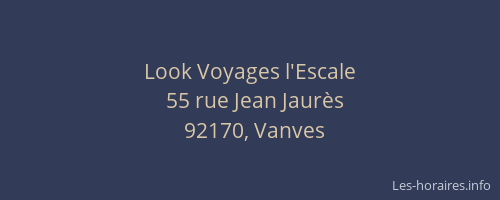 Look Voyages l'Escale