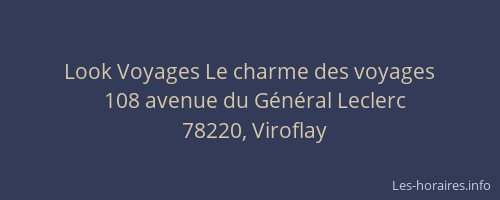 Look Voyages Le charme des voyages