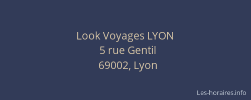 Look Voyages LYON