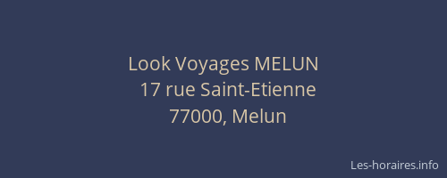 Look Voyages MELUN