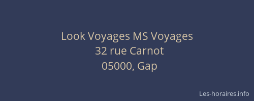 Look Voyages MS Voyages