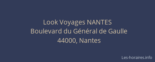 Look Voyages NANTES