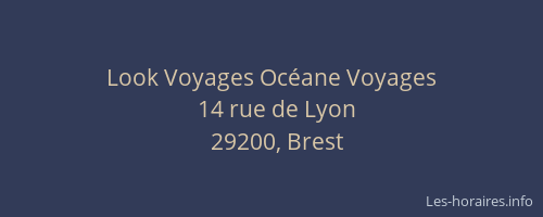 Look Voyages Océane Voyages