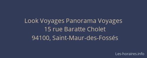 Look Voyages Panorama Voyages