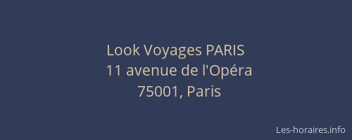 Look Voyages PARIS