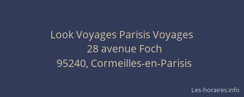 Look Voyages Parisis Voyages