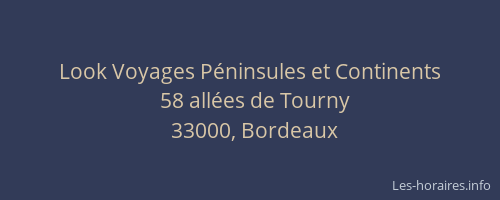 Look Voyages Péninsules et Continents