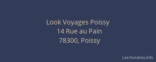 Look Voyages Poissy