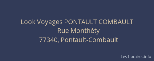 Look Voyages PONTAULT COMBAULT