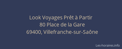 Look Voyages Prêt à Partir