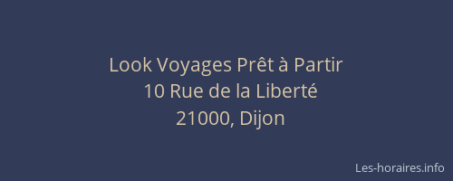 Look Voyages Prêt à Partir