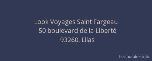 Look Voyages Saint Fargeau