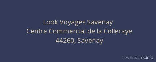Look Voyages Savenay