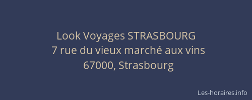 Look Voyages STRASBOURG