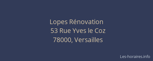 Lopes Rénovation