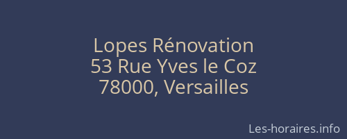 Lopes Rénovation