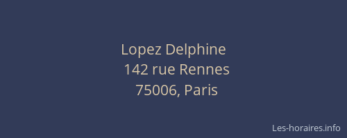 Lopez Delphine