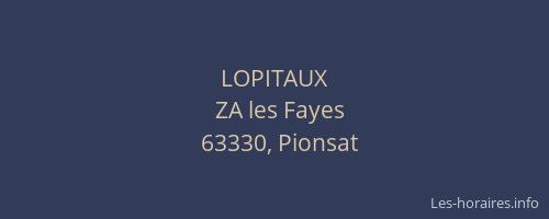 LOPITAUX