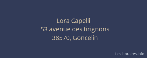 Lora Capelli