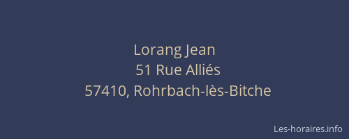 Lorang Jean