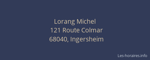 Lorang Michel