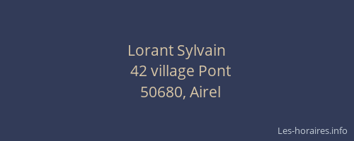 Lorant Sylvain