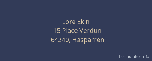 Lore Ekin
