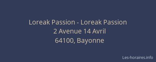 Loreak Passion - Loreak Passion