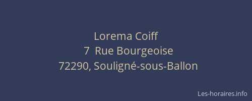 Lorema Coiff