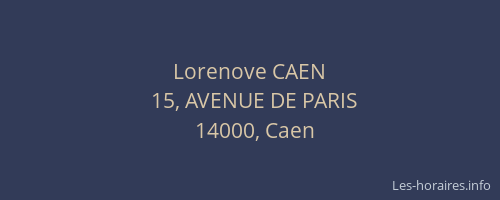 Lorenove CAEN