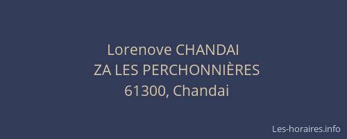 Lorenove CHANDAI