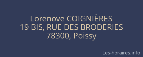 Lorenove COIGNIÈRES