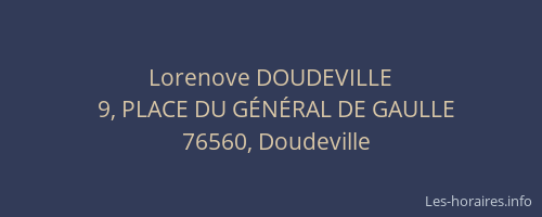 Lorenove DOUDEVILLE