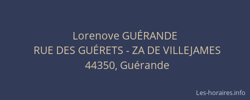 Lorenove GUÉRANDE
