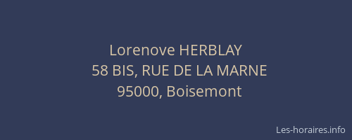 Lorenove HERBLAY
