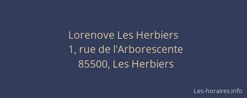 Lorenove Les Herbiers