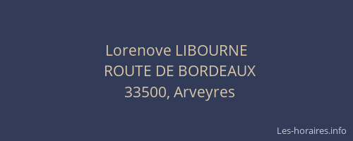 Lorenove LIBOURNE