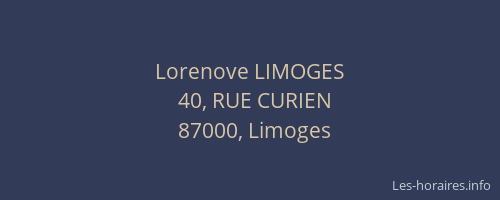 Lorenove LIMOGES