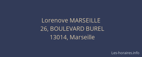 Lorenove MARSEILLE