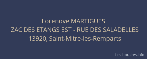 Lorenove MARTIGUES