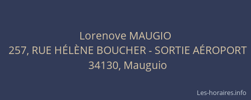 Lorenove MAUGIO