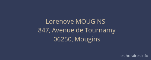 Lorenove MOUGINS