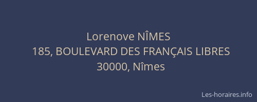 Lorenove NÎMES