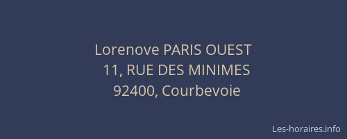 Lorenove PARIS OUEST