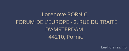 Lorenove PORNIC