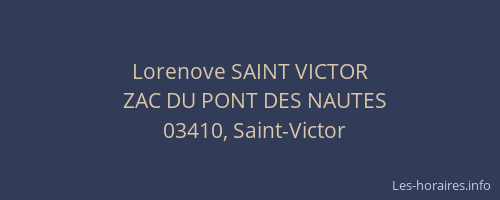 Lorenove SAINT VICTOR